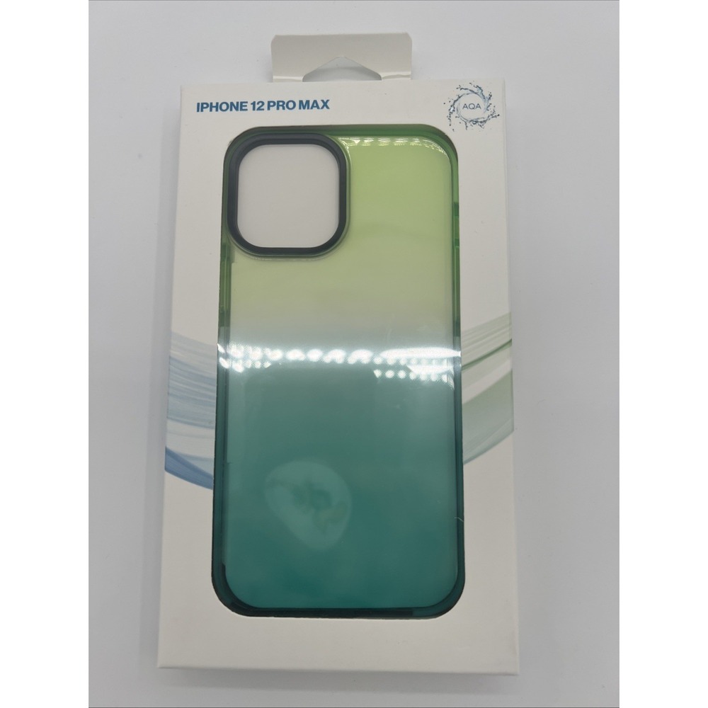 AQA Slim Hardshell Case for Apple iPhone 12 Pro Max - Green/Blue Fade